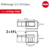 Hailo EcoLine Design Duo L Einbau-Mülltrennsystem, 2x14 Produktbild-Vorschau 9