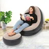 Aufblasbarer Loungesessel mit Fußhocker, Faltbares Luftsofa Produktbild-Vorschau 3