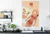 MuchoWow® Poster Frauen - Hut - Pantoffeln - Strand 80x120 Produktbild-Vorschau 3