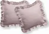 Baumwoll-Kissenbezug 40x40 Pure mit Rüsche Pink Powder 2pcs Produktbild-Vorschau 1