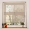 Magnetrollo Raffrollo Leinenstruktur taupe-grau 80x125 Produktbild-Vorschau 2