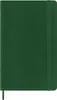 A green Moleskine planner is shown from the front. Produktbild-Vorschau
