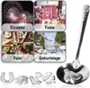com-four® Zinngießen mit 20 schweren Figuren und 4 Löffel, Produktbild-Vorschau 4