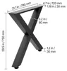 SucceBuy Patins de table, lot de 2, 790 x 750 mm, piètement Voir les images du produit 8