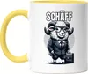 Schäff Schaf als Chef Design Tasse Gelb - Geschenkidee Büro Produktbild-Vorschau 1