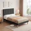 Letto imbottito BEALIFE 120x200 cm con testiera regolabile Anteprima dell’immagine prodotto 6