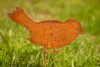 Rost Gartenstecker Vogel 27 cm hoch Edelrost Gartendeko Produktbild-Vorschau 2