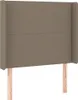 The Living Store Kopfteil mit Ohren Taupe 103x16x118/128 cm Produktbild-Vorschau 3