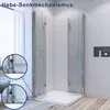 AQUALAVOS Duschkabine Eckeinstieg Falttüren 70x80cm 6mm Produktbild-Vorschau 2