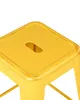 BELIANI Lot de 2 tabourets de bar en métal jaune or 76 cm Voir les images du produit 6