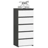 Comò CL5 40 cm Grigio Grafite e Bianco Anteprima dell’immagine prodotto 1