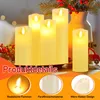 Set di 5 candele LED con cera vera, effetto fiamma Anteprima dell’immagine prodotto 8