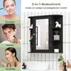 Skříňka na léky COSTWAY se zrcadlem, závěsná koupelnová Náhled obrázku produktu 5