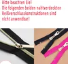 6x Reißverschluss Reparatur Set Zipper Ersatz Anhänger Produktbild-Vorschau 5
