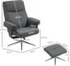 HOMCOM Relaxsessel mit Hocker, Gepolstert Fernsehsessel mit Produktbild-Vorschau 7