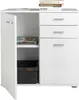 Kommode - Weiß - B 71 cm - zwei Türen - zwei Schubladen - Produktbild-Vorschau 10