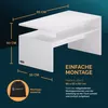 CASARIA Couchtisch mit Stauraum Weiß Produktbild-Vorschau 5