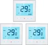 Three digital thermostats are displayed against a white background. Podgląd zdjęcia produktu
