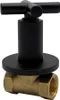 A black and brass valve is shown against a white background. Produktbild-Vorschau