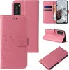 Handyhülle für Huawei P40 Floral Blumen Schmetterling Flip Produktbild-Vorschau 1
