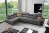 L-förmiges Sofa mit Schlaffunktion Eckcouch GREKO XI Grau Produktbild-Vorschau 1
