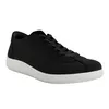 A black Ecco Komfort sneaker with a white sole is shown on a white background. Náhled obrázku produktu