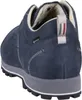 A close-up rear view of a blue hiking shoe. Produktbild-Vorschau