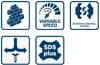 A grid of icons representing features of a power tool. Náhled obrázku produktu
