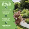 Alpsky bílý dřevěný plot 200 x 30 cm – Flexibilní zahradní Náhled obrázku produktu 3