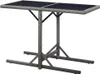 vidaXL Gartentisch Anthrazit 110x53x72 cm Glas und Poly Produktbild-Vorschau 3