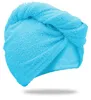 Szybkoschnący turban frotte z włosiem w kolorze turkusowym, Podgląd zdjęcia produktu 1