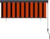 vidaXL Vonkajšia roleta 160x250 cm oranžová a hnedá Náhľad obrázku produktu 3