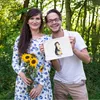 Mr. & Mrs. Panda Mäppchen Pinguin Blumen Größe M - Weiß - Produktbild-Vorschau 5