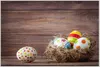 Wallario Wandbild Bunte bemalte Eier an Ostern im Produktbild-Vorschau 1