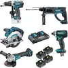 MAKITA Kit DLX5039PTJ (DHP458 + DHR202 + DGA504 + DSS610 + Produktbild-Vorschau 1
