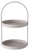 Boltze Etagere Joko, Weiss, Rund, Metall, Beige, Produktbild-Vorschau 1