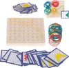 Geoboard geoplan dřevěná skládačka vytvářející tvary pomocí Náhled obrázku produktu 1