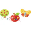 Jeu d'enfilage Verger, 3 motifs (pomme, arbre, papillon) Voir les images du produit 1
