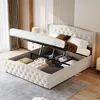 INONEFT Polsterbett 140x200cm, Boxspringbett, Bettgestell Produktbild-Vorschau 4