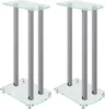 vidaXL Supporto per diffusori 2 pezzi in vetro temperato Anteprima dell’immagine prodotto 1
