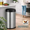 MONZANA® Mülleimer Küche mit Deckel Sensor 50L Edelstahl Produktbild-Vorschau 9