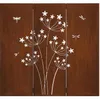 SET Sichtschutz Metall 3x mit Pusteblumenmotiv - 160 cm x Produktbild-Vorschau 1