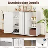 COSTWAY Schuhschrank, Schuhregal mit 2 Türen, Regalen, Produktbild-Vorschau 7