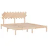 The Living Store Massivholzbett 180x200 cm Produktbild-Vorschau 5