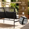 COSTWAY Polyrattan Gartenmöbel Set, Outdoor Lounge Möbel, Produktbild-Vorschau 4
