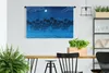 MuchoWow® Wandteppich Wandbehang Sternenhimmel - Palme - Produktbild-Vorschau 2