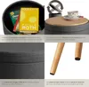 pouf Yara di tectake® con vano portaoggetti in look lino Anteprima dell’immagine prodotto 21