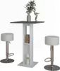 Set di tavoli da bar Vicco Repose Bianco/antracite 65 x 65 Anteprima dell’immagine prodotto 6