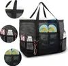 Sac de plage minimaliste en maille noir 43x39x20cm TP12 Voir les images du produit 3