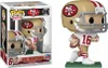 A Funko Pop! figure of Joe Montana in his San Francisco 49ers uniform, shown both in its packaging and outside of it. Náhľad obrázku produktu